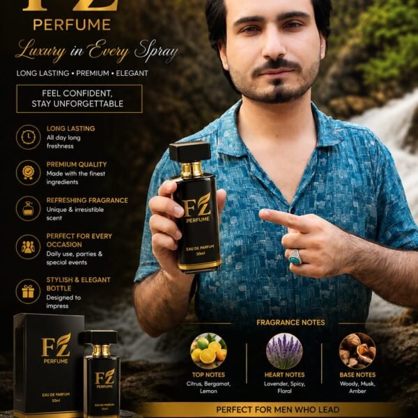 FZ Perfume – Premium Long Lasting Eau De Parfum for Men